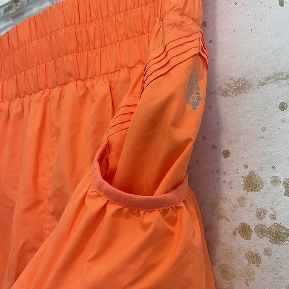 Get Your Flirt On Shorts by Free People Movement (Orange) - Picture 3 of 4